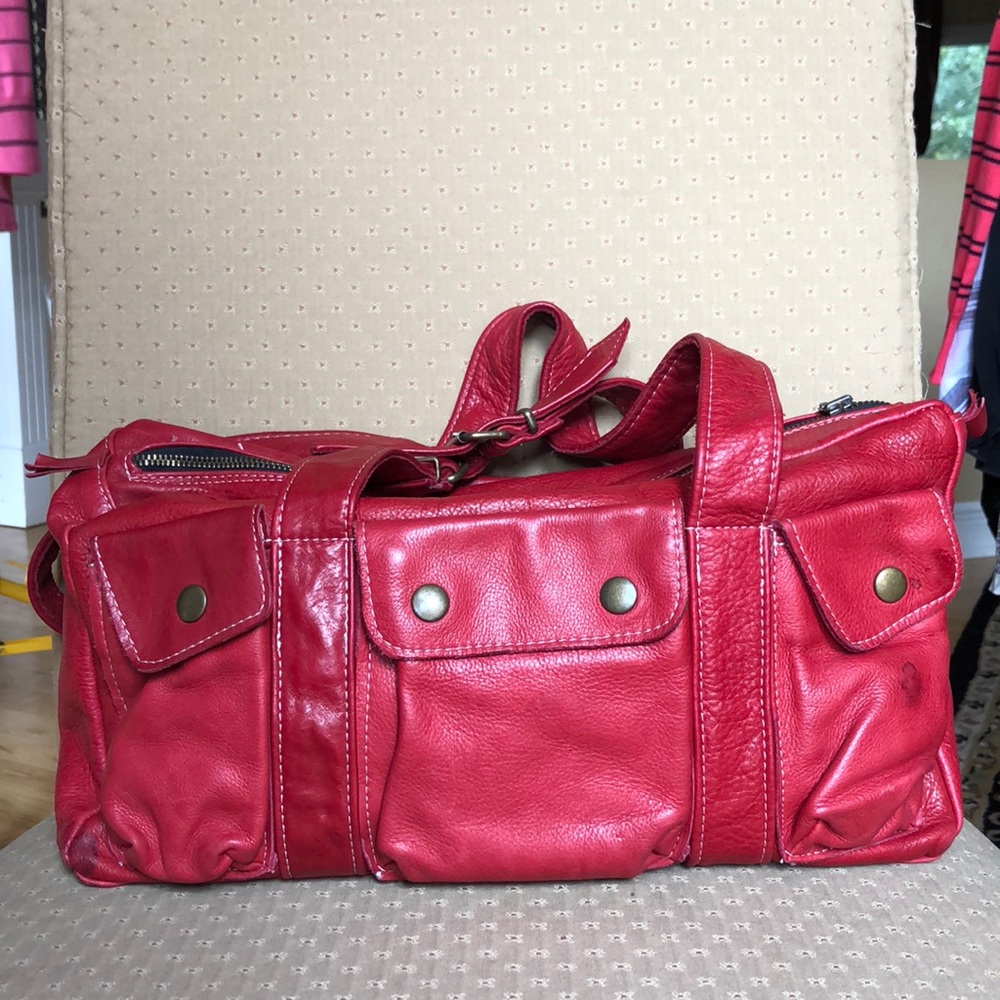Not Rational 3 Pocket Leather Bag Purse